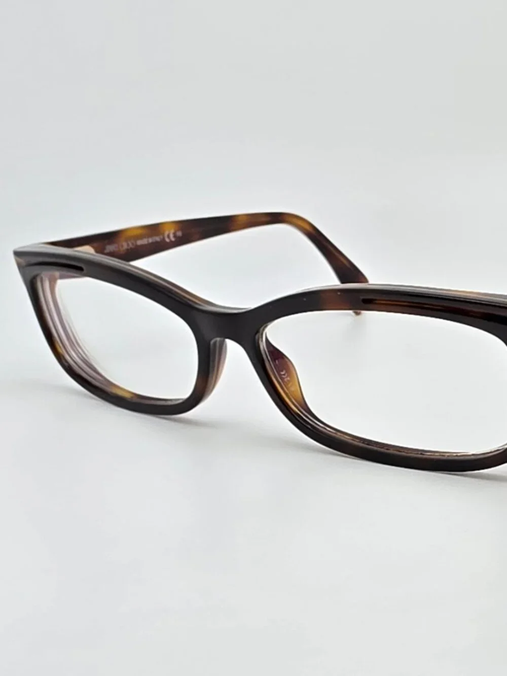 Jimmy Choo 148 Animal Havana Cat Eye Eyeglasses Frame w/ Flexhinge and Case 54mm